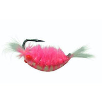 Kenders Outdoors Tungsten Akua Red Eye Shrimp Jig - EOL White/Pink / 1/32 oz