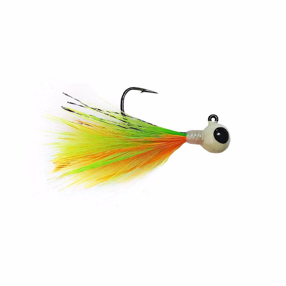 Kenders Outdoors Tungsten Feather Jig Firetiger / 1/16 oz