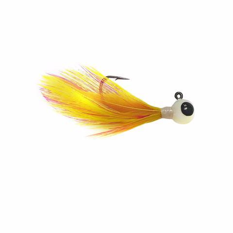 Kenders Outdoors Tungsten Feather Jig Pink/Yellow / 1/16 oz Kenders Outdoors Tungsten Feather Jig Pink/Yellow / 1/16 oz