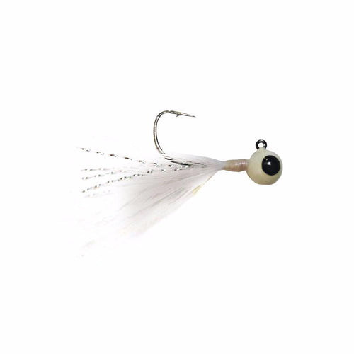 Kenders Outdoors Tungsten Feather Jig White / 1/16 oz Kenders Outdoors Tungsten Feather Jig White / 1/16 oz