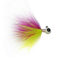 Tungsten Marabou Jig Pink/Chartreuse / 1/16 oz