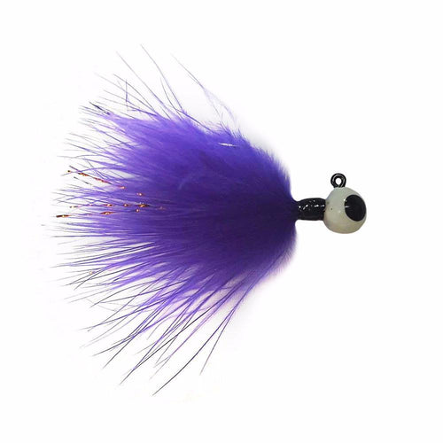 Kenders Outdoors Tungsten Marabou Jig Purple / 1/16 oz Kenders Outdoors Tungsten Marabou Jig Purple / 1/16 oz