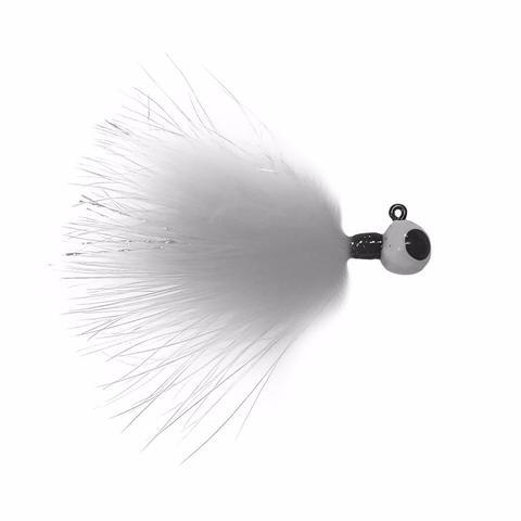 Kenders Outdoors Tungsten Marabou Jig White / 1/16 oz Kenders Outdoors Tungsten Marabou Jig White / 1/16 oz