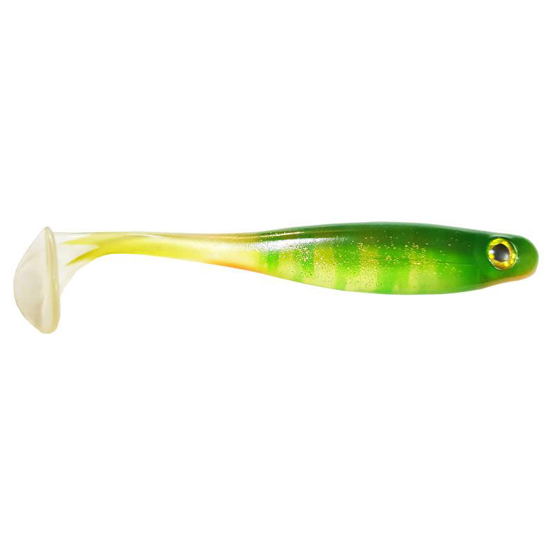 Big Bite Baits Suicide Shad 7 inch Soft Paddle Tail Swimbait (SS Green)