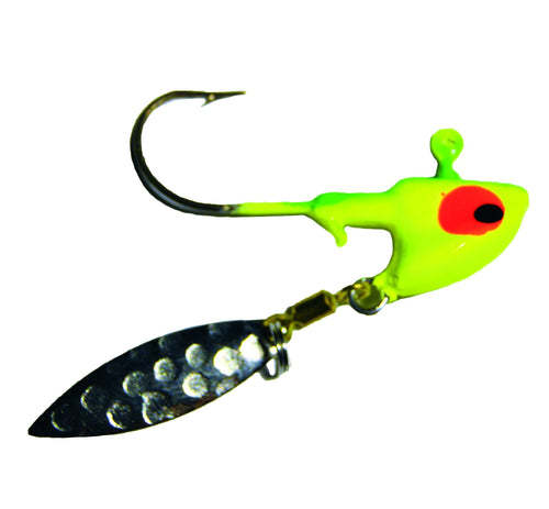 Mission Tackle Willow Wobbler 1/4 oz / Lime Chartreuse Mission Tackle Willow Wobbler 1/4 oz / Lime Chartreuse
