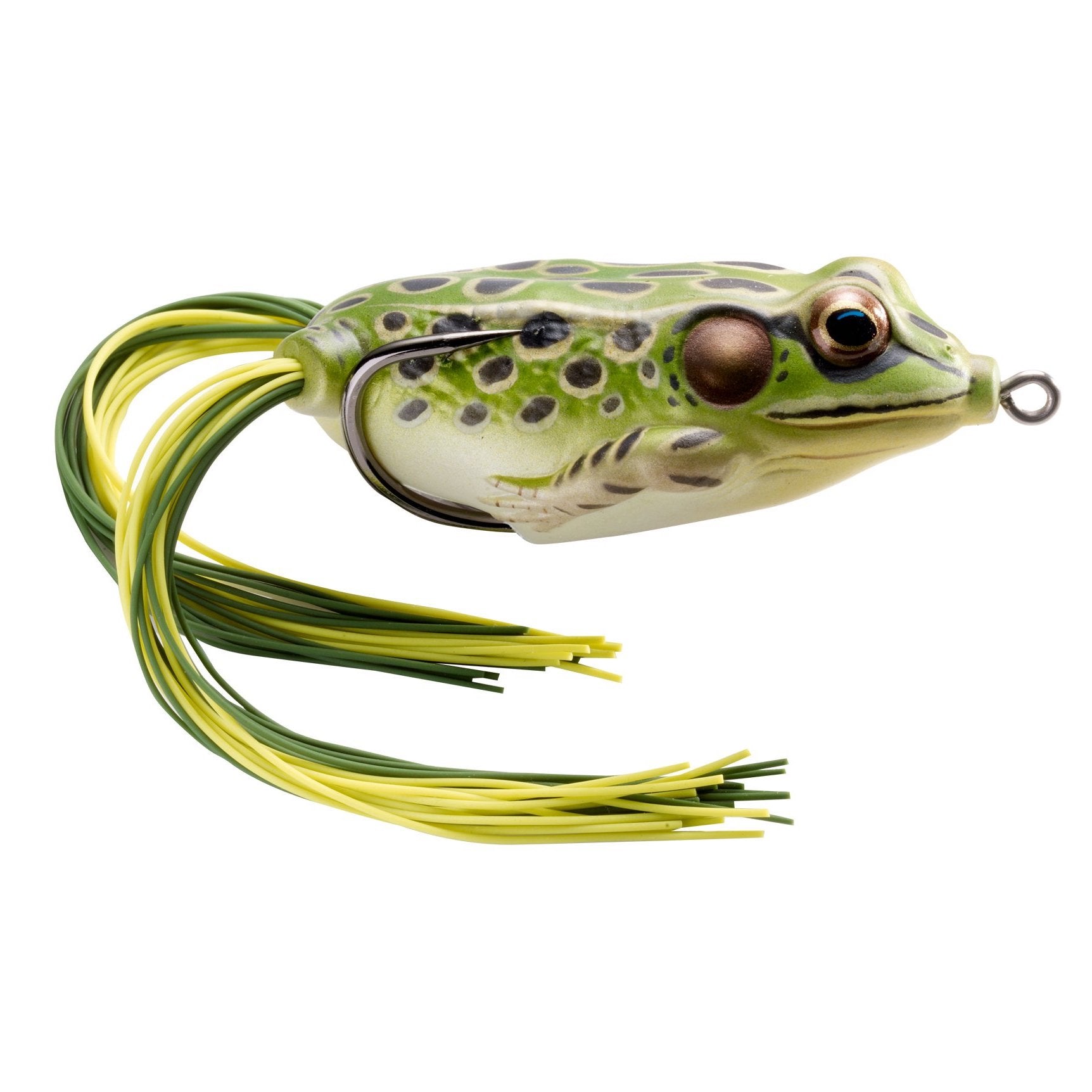 3 NEW Live Target Lures: Sunfish, Yellow/Black Frog & Bright Green Frog