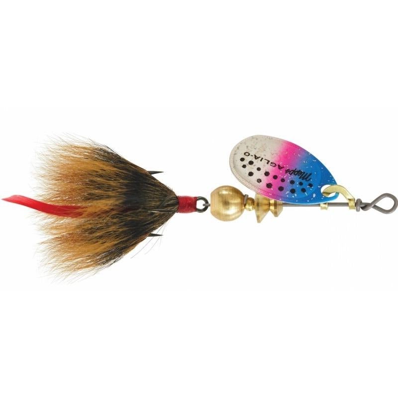 Mepps Dressed Aglia Spinner 1/4 oz / Rainbow Trout-Brown