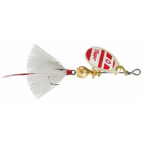 Mepps Dressed Aglia Spinner 1/4 oz / Red/White-White