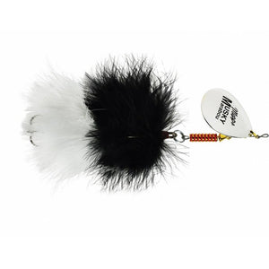 Musky Marabou - EOL Silver / Black White / 1 1/4 oz