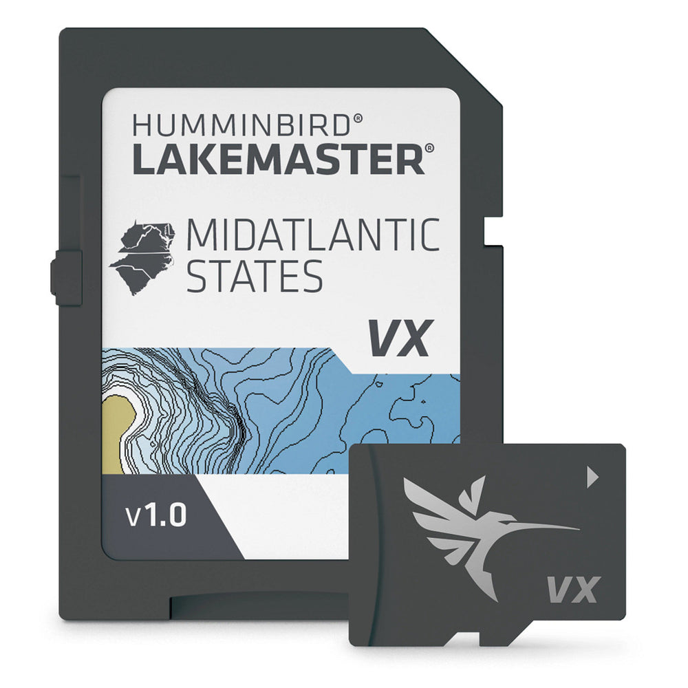 Humminbird LakeMaster VX Digital GPS Maps Mid-Atlantic V1