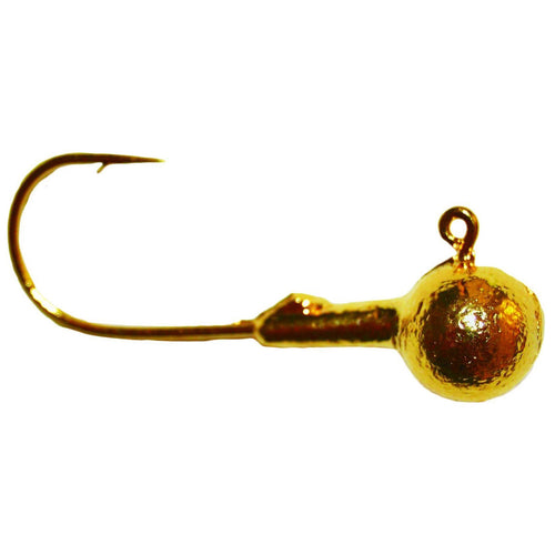 Mission Tackle Gold Round Head Jig 1/8 oz / Gold Mission Tackle Gold Round Head Jig 1/8 oz / Gold