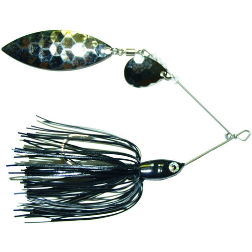 Mission Tackle Spinnerbait Tandem Spin 1/4 oz / Black Mission Tackle Spinnerbait Tandem Spin 1/4 oz / Black