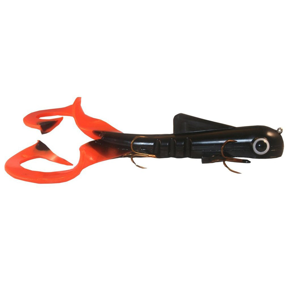 Musky Innovations Double Dawg Black/Orange / 10"