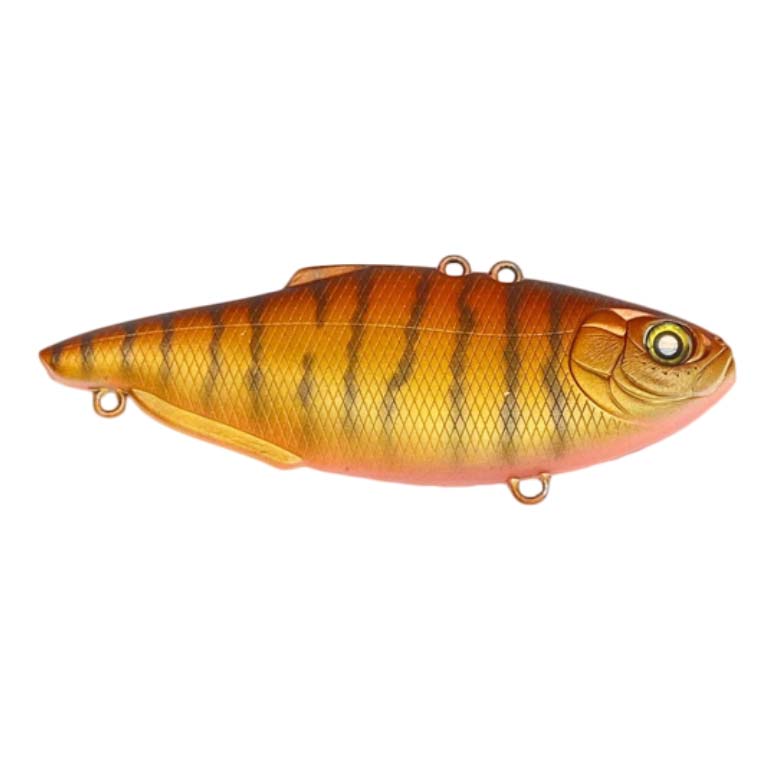 Nishine Lure Works Simcoe 75 Lipless Crankbait Matte Orange Tiger / 3"