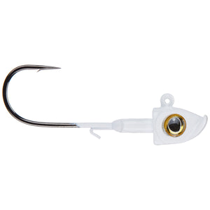 Golden Eye Swimmer Head 1/8 oz / White / 4/0