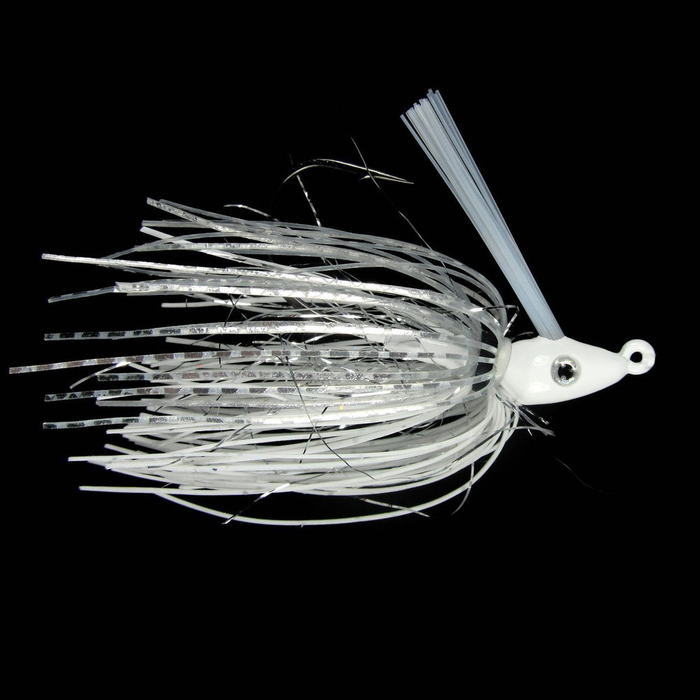 Outkast Tackle Pro Swim Jig Heavy Cover 3/8 oz / White Lightning