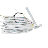 Outkast Tackle Pro Swim Jig Heavy Cover 3/8 oz / White/Rainbow