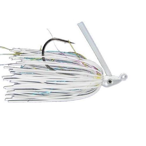 Outkast Tackle Pro Swim Jig Heavy Cover 1/4 oz / White/Rainbow Outkast Tackle Pro Swim Jig Heavy Cover 1/4 oz / White/Rainbow