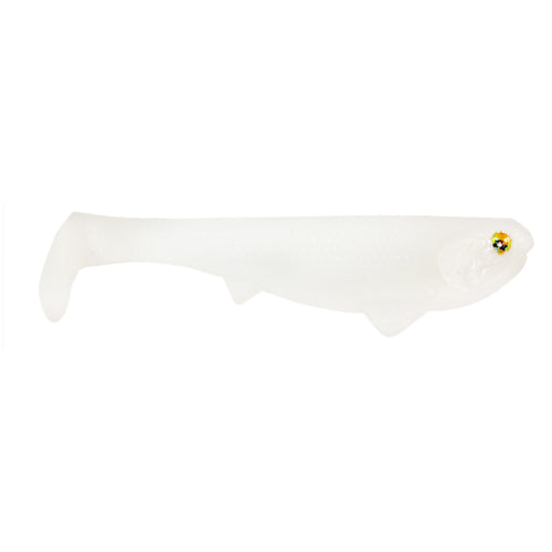 Optimum Baits Weedless Boom Boom Swimbait 4 1/2" / Pearl White Optimum Baits Weedless Boom Boom Swimbait 4 1/2" / Pearl White