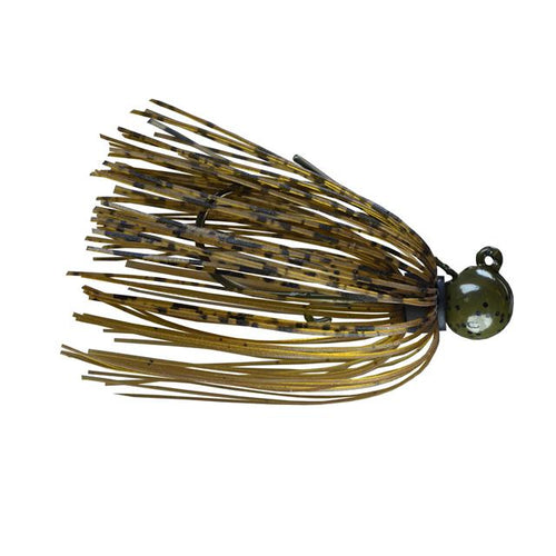 Picasso Lures Tungsten Little Spotty Finesse Jig 1/4 oz / Green Pumpkin Tiger Picasso Lures Tungsten Little Spotty Finesse Jig 1/4 oz / Green Pumpkin Tiger