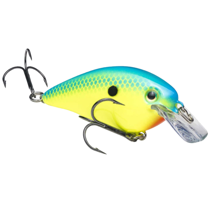 Strike King KVD 1.5 Squarebill Crankbait Powder Blue Back Chartreuse / 2 1/4"