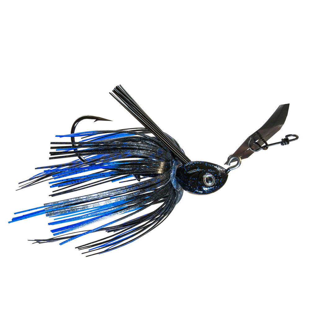 Z-Man Project Z Chatterbait Weedless 1/2 oz / Black/Blue