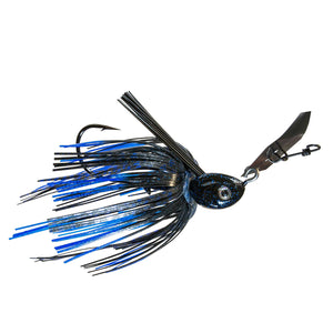 Project Z Chatterbait Weedless 1/2 oz / Black/Blue