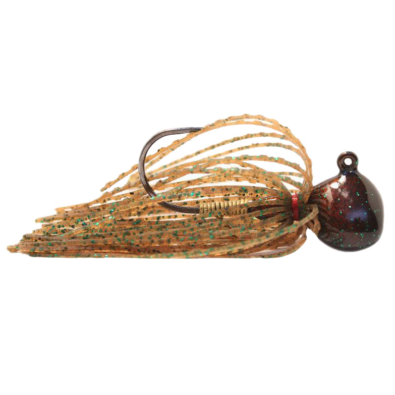 Nishine Lure Works Finesse Football Jig 1/2 oz / Pumpkin Pepper & Green Flakes