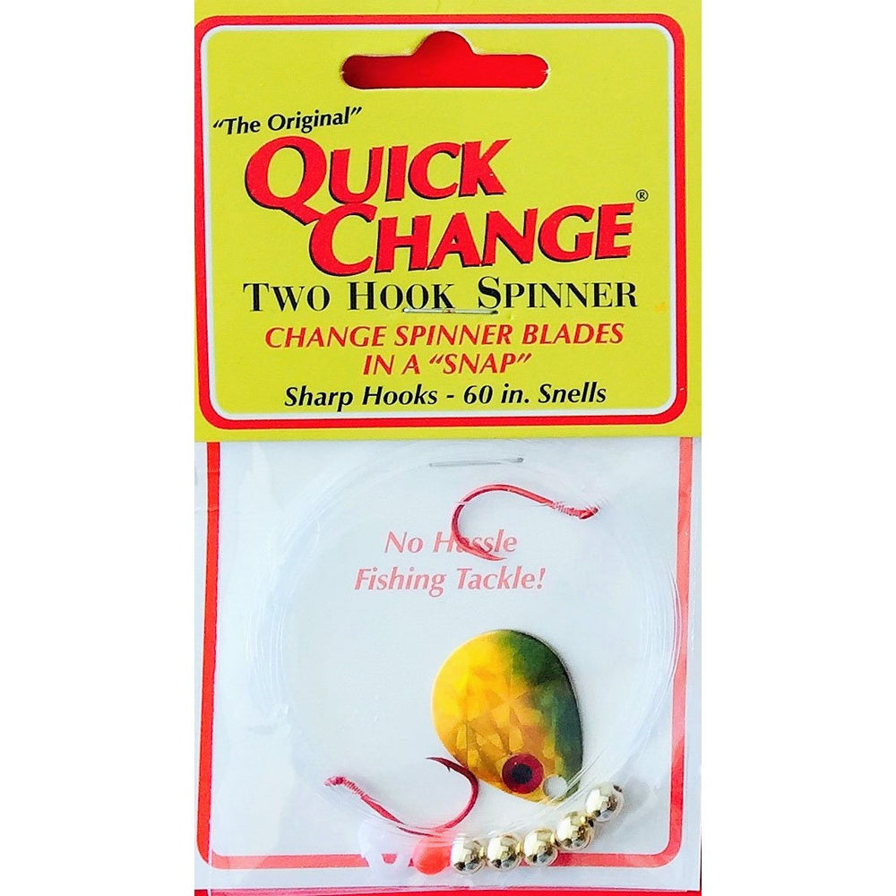Quick Change Spinner Rigs - EOL Double Hook / Gold Shiner / #3 Colorado