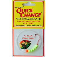 Quick Change Spinner Rigs - EOL Single Hook / Perch Firetiger / #3 Colorado