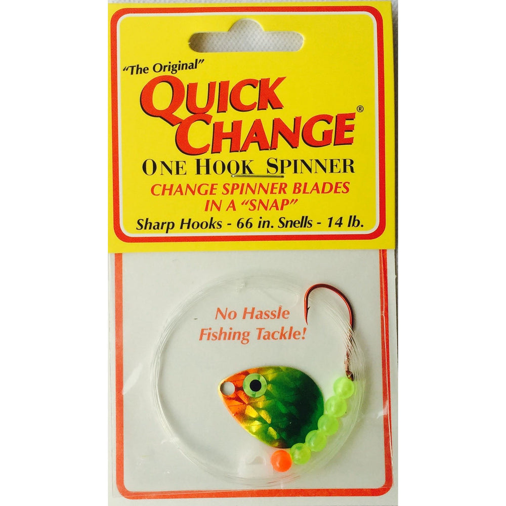 Quick Change Spinner Rigs - EOL Single Hook / Rainbow / #3 Colorado