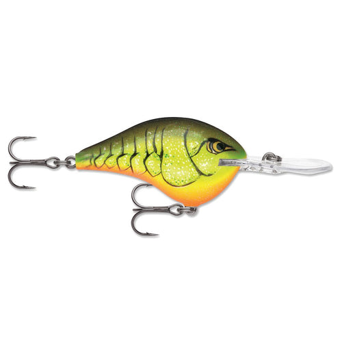 Rapala DT 14 Crankbait Chartreuse Rootbeer Crawdad / 2 3/4" Rapala DT 14 Crankbait Chartreuse Rootbeer Crawdad / 2 3/4"