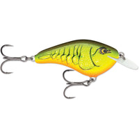 Rapala OG Slim 6 Crankbait Chartreuse Rootbeer Crawdad / 2 3/4"