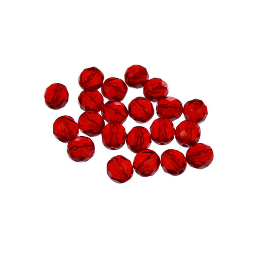 Dry Creek Glass Beads 6mm / Red Dry Creek Glass Beads 6mm / Red