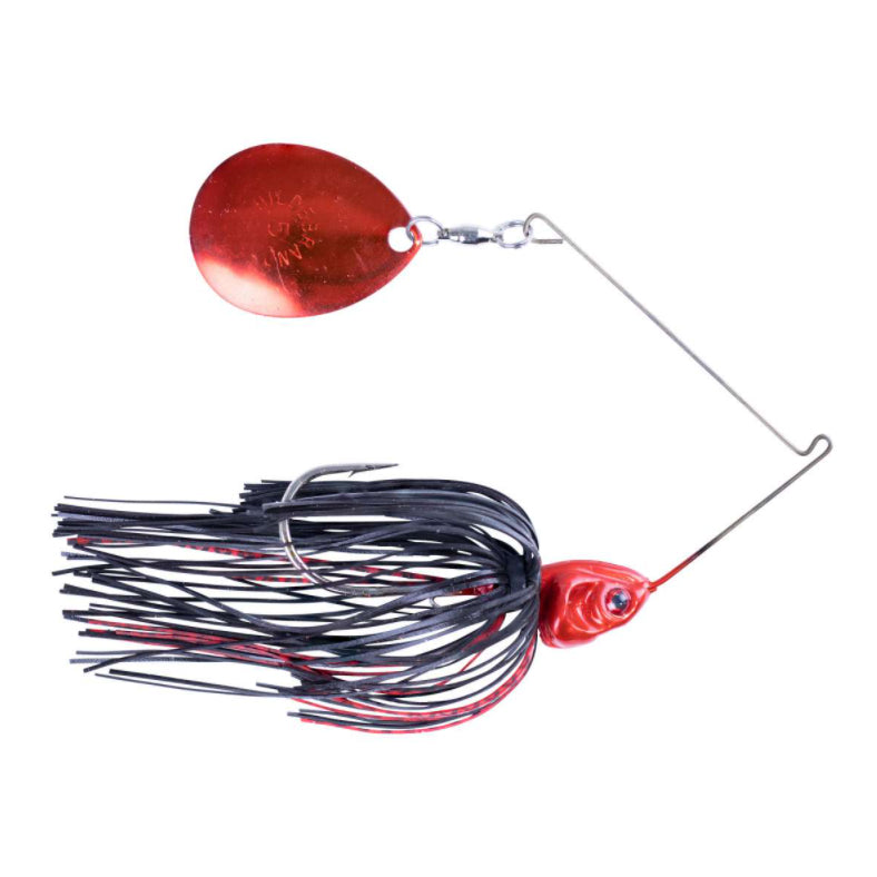 Booyah Covert Night Time Spinnerbait Red Black / 1/2 oz