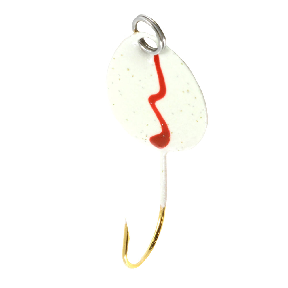 JB Lures Gem-N-Eye Fluttering Jig 1/16 oz / Glow Red Blood Line