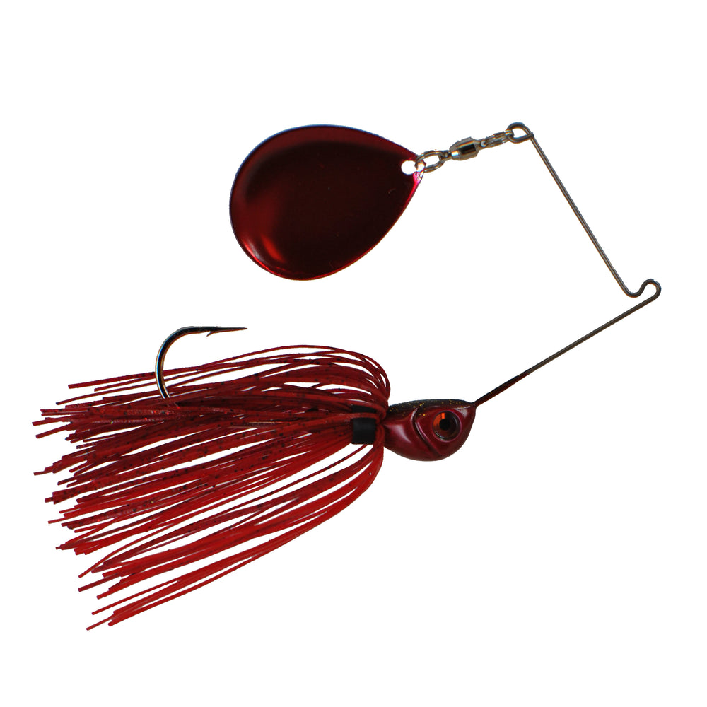 Cumberland Pro Lures Insomniac Spinnerbait - EOL 1/2 oz / Ruby - Red Blade