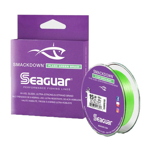 Seaguar Smackdown Braided Fishing Line, Green, 30-Pound/150-Yard