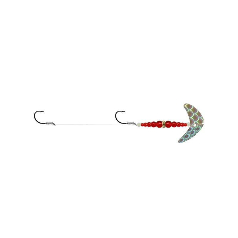 Mack's Lures Smile Blade Double Whammy Pro Series Rig - EOL Silver Scale / 1 1/2" Smile Blade