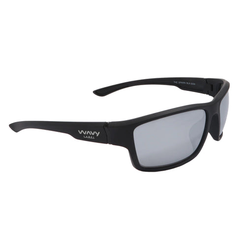 Wavy Label The Spawn Sunglasses Black / Smoked Polycarbonate - Silver Lens Wavy Label The Spawn Sunglasses Black / Smoked Polycarbonate - Silver Lens