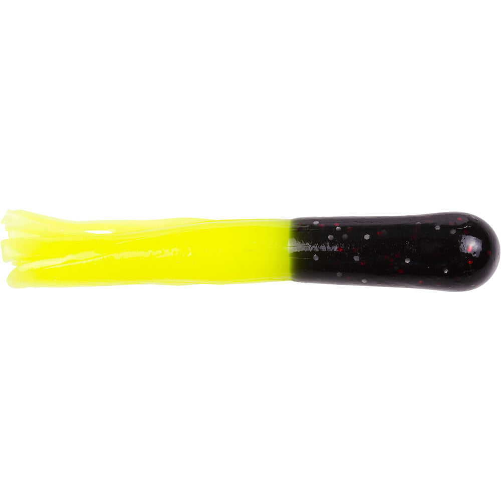 Strike King Mr. Crappie Tube Bait Tuxedo Black & Chartreuse / 2"