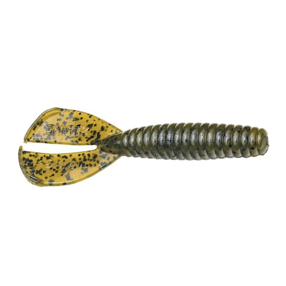 Strike King Rage Menace Grub Green Pumpkin / 3 1/2"