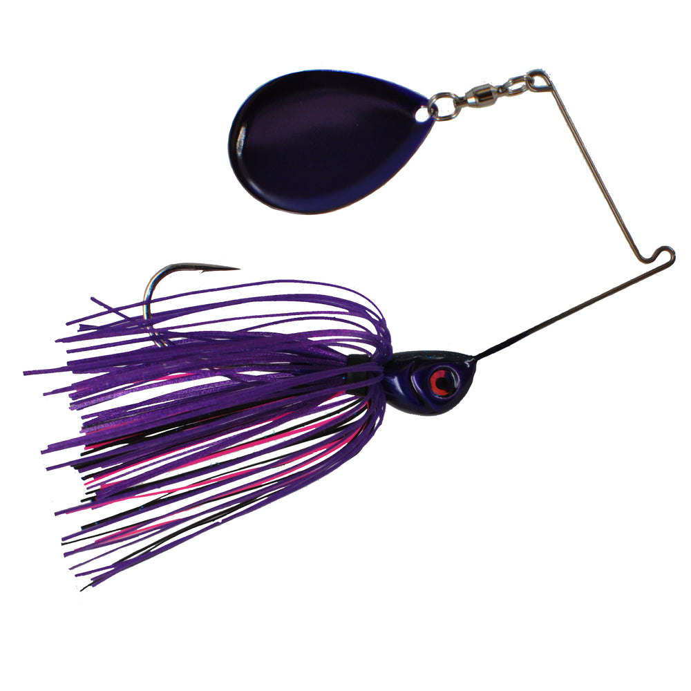 Cumberland Pro Lures Insomniac Spinnerbait - EOL 1/2 oz / Tequila Sunrise - Purple Blade