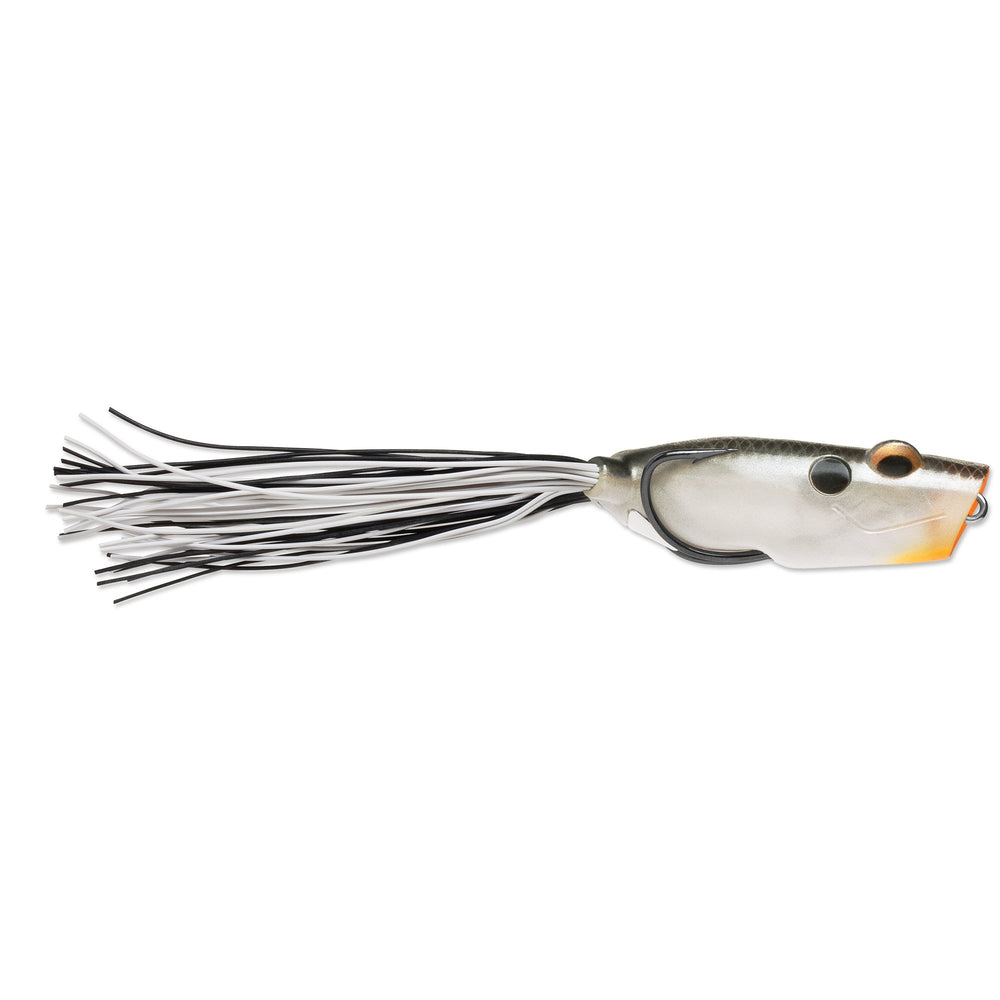 Terminator Popping Frog Smoke Silver Shad / 2 1/2"