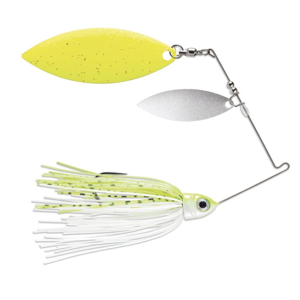 Terminator Pro Series Spinnerbait Double Willow Blades 3/8 oz / Chartreuse and White Shad / White/Chartreuse