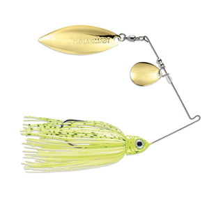 Pro Series Spinnerbait Tandem Blades 3/8 oz / Dirty Chartreuse Shad / Gold/Gold