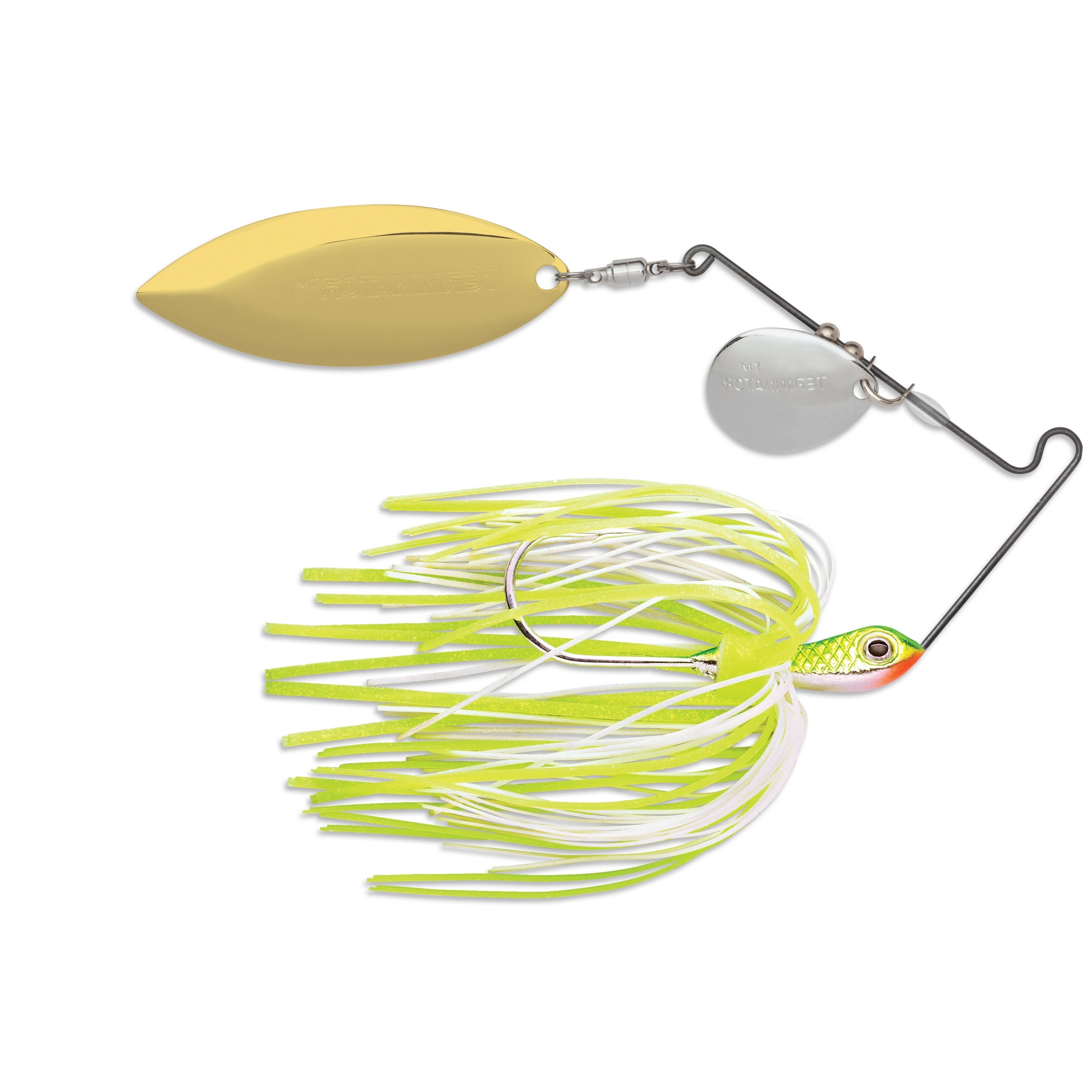 Terminator Pro Series Spinnerbaits 3/8 oz. Chartreuse and Wh