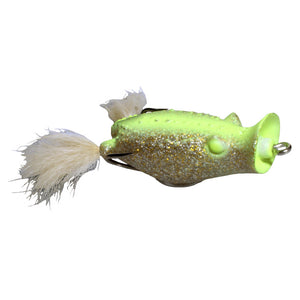 Buster K Hollow Body Popping Frog Visible Shiner / 2 2/5"