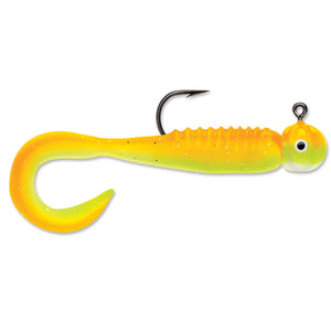 Curl Tail Jig Orange Chartreuse Glow / 1/16 oz