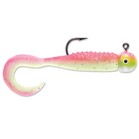 VMC Curl Tail Jig Pink Chartreuse Glow / 1/16 oz